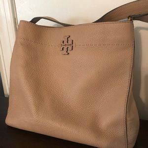 Tan Tory Burch Hobo bag